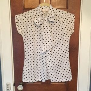 VINTAGE Bow Neck Blouse